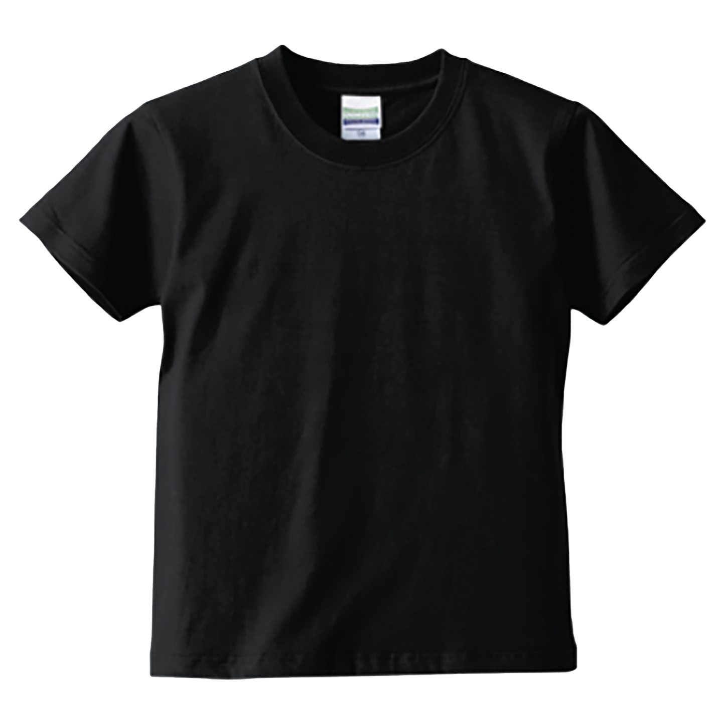 variant:綿100%Tシャツ（キッズ）　5.6oz / ブラック